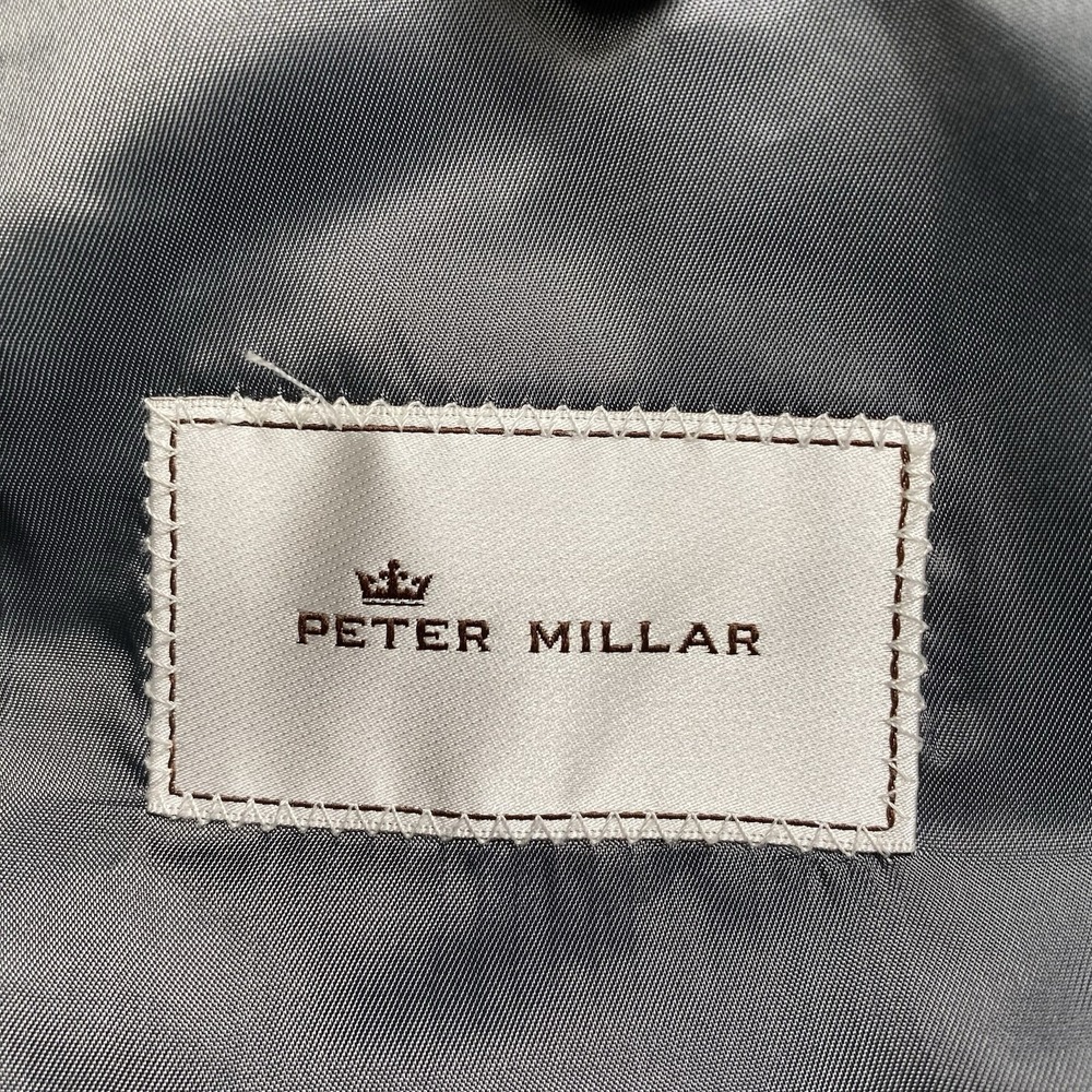 Peter Millar Blazer Sport Coat 48R 2B2V Wool Gray Blue Plaid - Picture 14 of 16